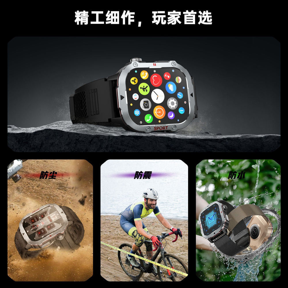 New summer high-precision outdoor sports waterproof smartwatch with call function, heart rate, blood pressure, sleep monitoring, and bluetooth connectivity