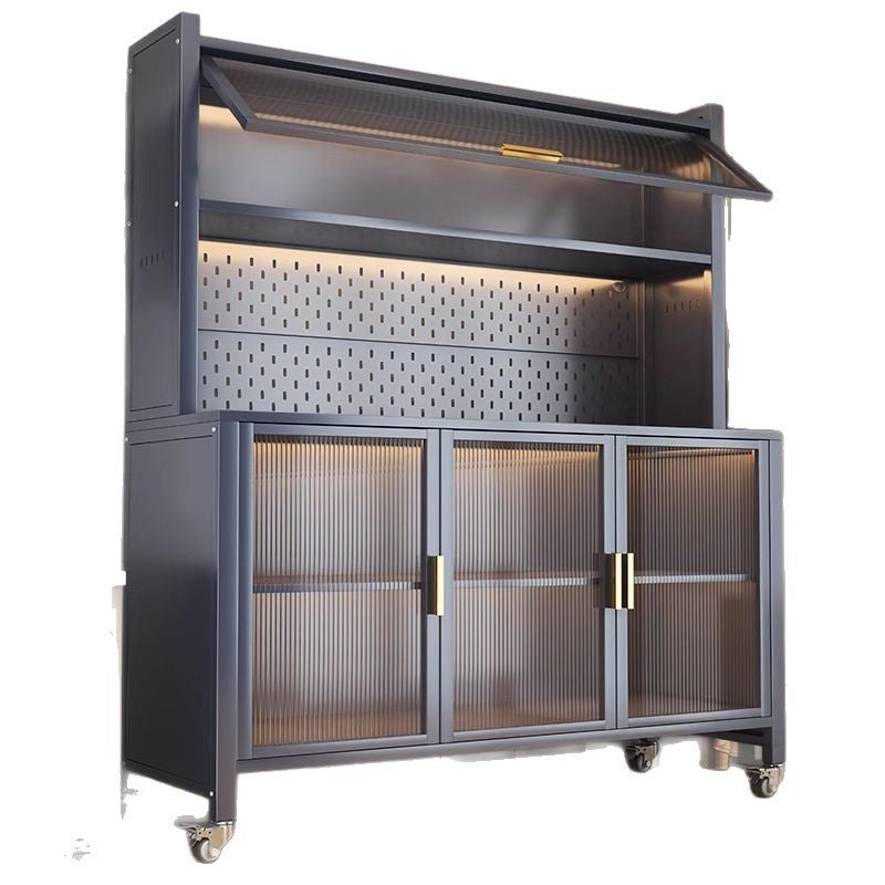 Multifunctional storage side cabinet, baby supplies storage cabinet, baby feeding table storage cabinet, storage rack, floor-standing multi-layer kitchen