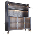 Multifunctional storage side cabinet, baby supplies storage cabinet, baby feeding table storage cabinet, storage rack, floor-standing multi-layer kitchen