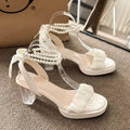 summer new arrivals: plus-size women's high-heeled sandals for cross-border e-commerce. sizes 34-42 available. wholesale options available. dropshipping to  and