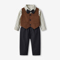 Kids suit suit handsome boy flower boy vest dress baby boy first birthday birthday medium large child suit spring clothing