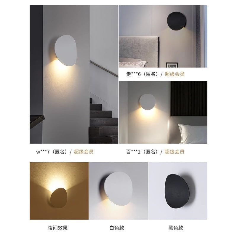 Wall lamp minimalist lamp simple modern bedroom lamp Nordic creative aisle living room background wall children's bedside lamp 1