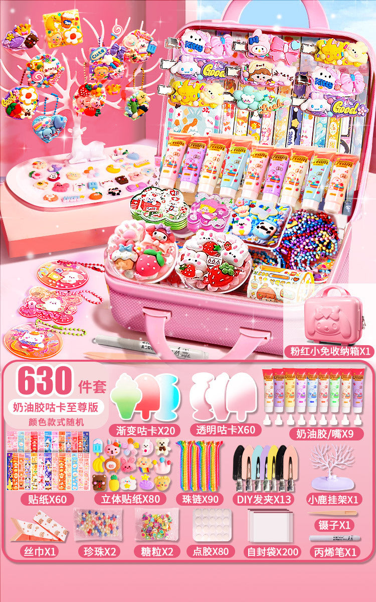 Diy guka suit kids stickers for girls cartoon accessories toys educational princess stickers gift play house