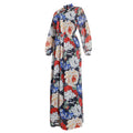 Aliexpress  african plus size women's printed office lady commute cross-border foreign trade long sleeve dress