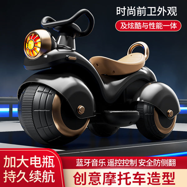 Children's electric motorcycle tricycle boys and girls baby children can sit charging remote control toy car battery car