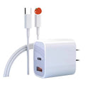 3c certified dual-port pd20w fast charger, compatible with apple 17 charger set, mobile phone charging adapter - direct from factory