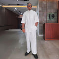 African men's new summer casual fashion two-piece set - cross-border hot seller -  plus size men's outfit