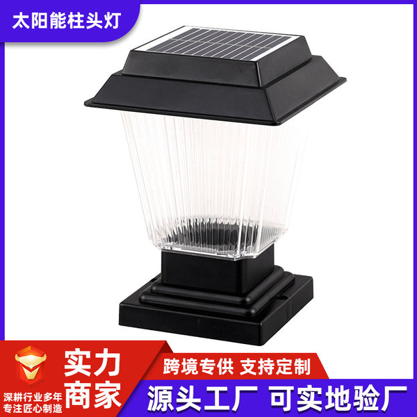 New Cross-border Foreign Trade Outdoor Solar Stigma Lights Pillar Fence Garden Decoration Garden Lights Ambient Lights Wall Lights