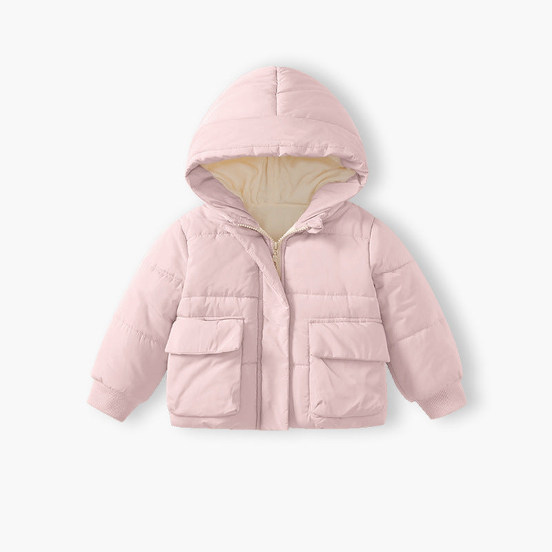 Trendy kids' winter short-sleeve outerwear : korean style baby clothes, warm & thickened, chinese style for baby boys & girls
