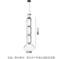 Zhengda home furnishing italian flos import glass height milan led stairwell living room dining room study chandelier