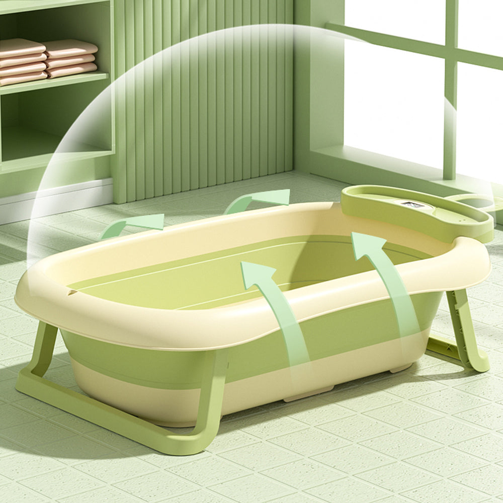 Baby temperature-sensitive bathtub, foldable baby bathtub, newborn infant bath bucket, toddler sit-up bathtub