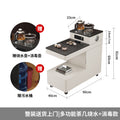 Movable coffee table small apartment multi-functional side cabinet water boiling tea bluetooth audio side sofa side table tea cabinet