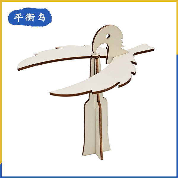 Homemade balance bird eagle balance DIY technology small production, scientific small experiment gravity cognition classroom teaching materials