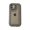 Suitable for apple 16pro track transparent mobile phone case iphone12/7p simple all-inclusive anti-fall tpu protective case