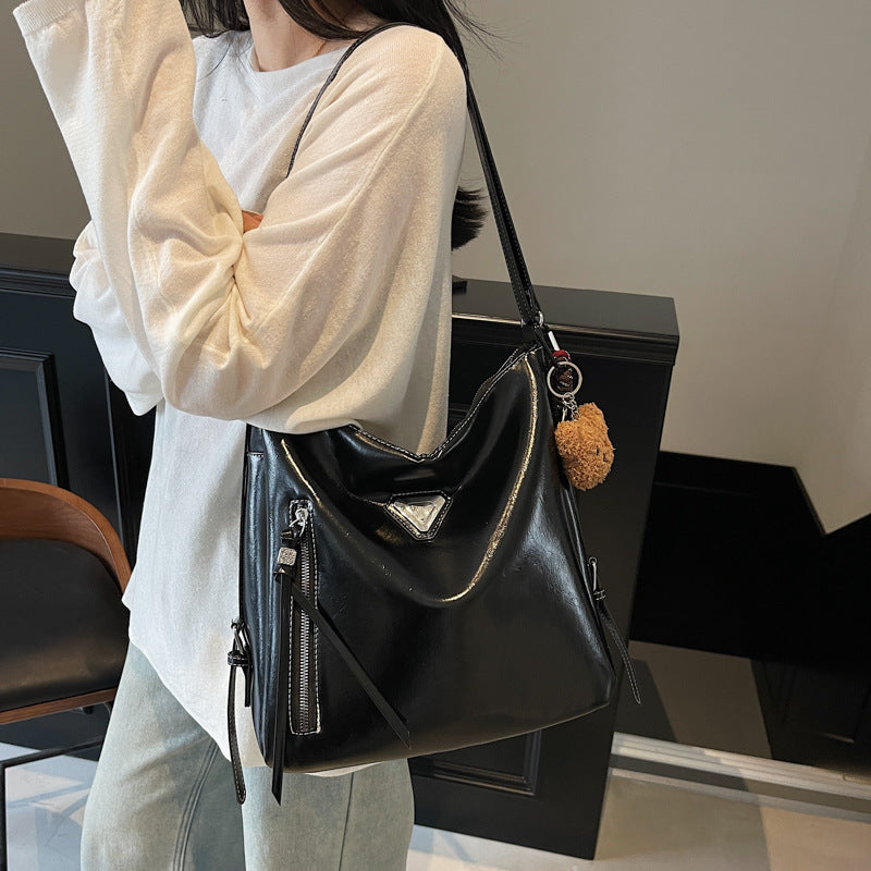 Foreign trade large-capacity tote bag 2025 new women's shoulder messenger bag backpack European and American style commuter bag women