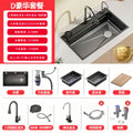 Kitchen sink single slot 304 stainless steel sink xiao mi grain 4mm thickened vegetable basin all-in-one sink wash basin