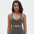 New arrival cross-border fashion seamless pure color cross sexy back sports intimates running fitness yoga wear bra for women