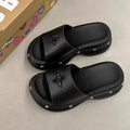 5cm thick sole slippers women's new arrivaly2k star beach shoes women's summer fashion women's shoes non-slip slippers sandals wholesale