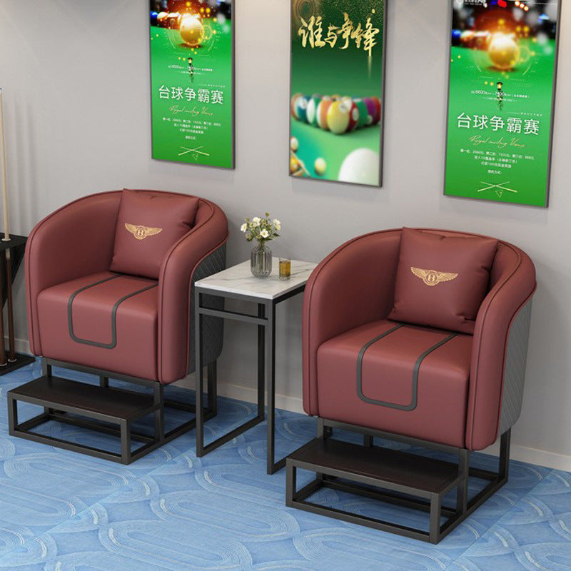 Self-service billiard room rest area viewing chair table tennis hall special viewing sofa classy billiard club casual