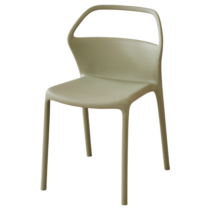 For homemodern casual plastic chair casual scandinavian backrest dining chair makeup stackable casual waiting outdoor chair