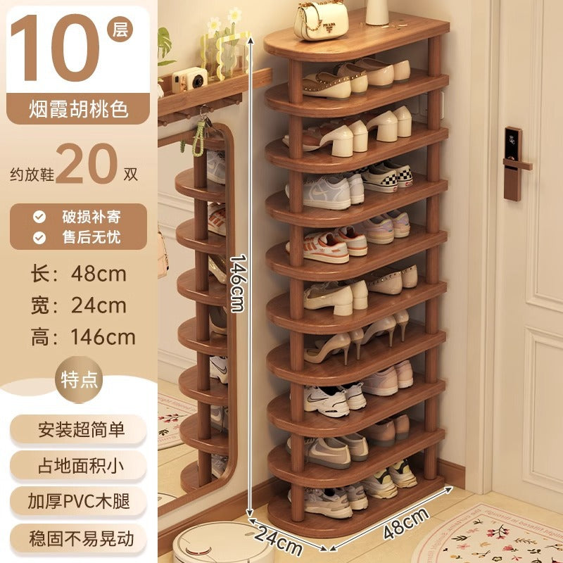 Shoe rack home door multi-layer strong and good-looking small narrow rack rental simple indoor shoe storage rack storage shoe cabinet