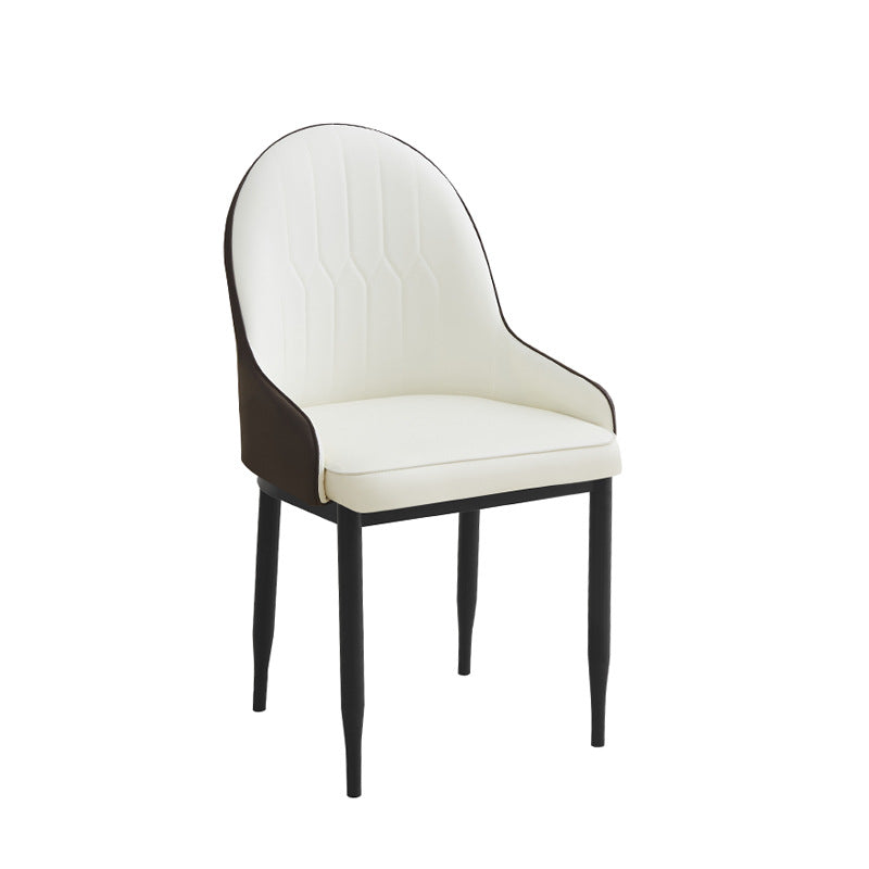 Luxury high-end chair, home leather stool, modern minimalist nordic dining chair, home living room hotel dining chair