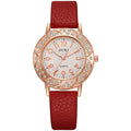 Round diamond-studded digital watch, creative new retro quartz watch with jewelry strap, cross-border wristwatch, wholesale women's watch for export