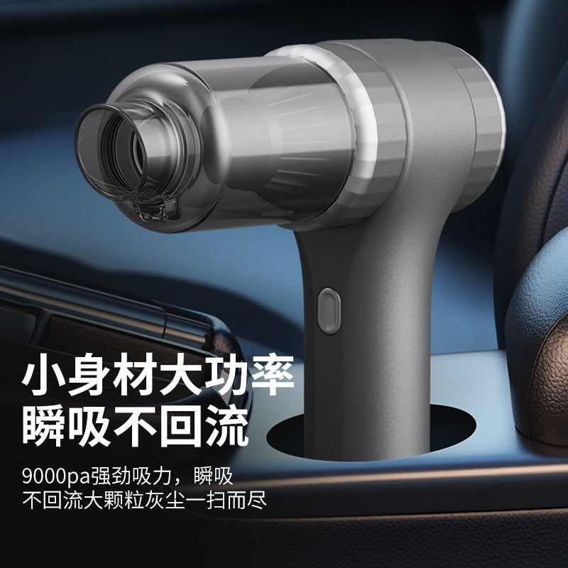 Factory direct rechargeable car vacuum cleaner - silver-gray handheld mini vacuum for multiple uses