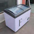 Small ice cream cabinet display freezer glass door mini arc refrigerated and frozen small refrigerator glass cover ice cream cabinet