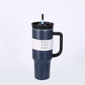 Amazon 40oz large capacity car cup 304 stainless steel vacuum insulated tumbler with straw and handle - ice tumbler