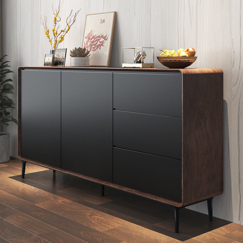 Solid wood sideboard - minimalist tea cabinet for living room, nordic kitchen storage cabinet, entryway console table, storage cabinet