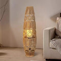 Floor lamp retro tatami chinoiserie zen b&b rattan tea room living room bedroom bedside lamp
