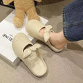 Bow-tie heeled slippers for women, perfect for summer wear. new 2024 style, these slip-on slippers are soft-soled, ideal for lounging at home or as stylish outdoor footwear