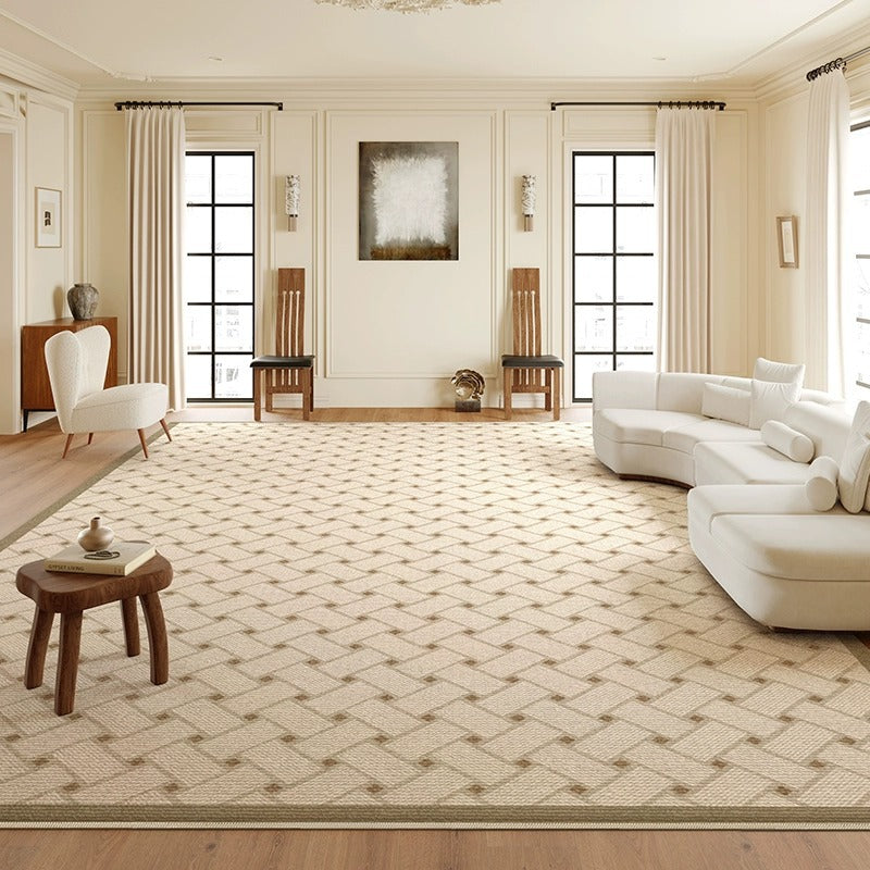 Carpet living room light luxury classy no-wash and wipeable  new arrival cream style winter sofa simple thickened floor mat
