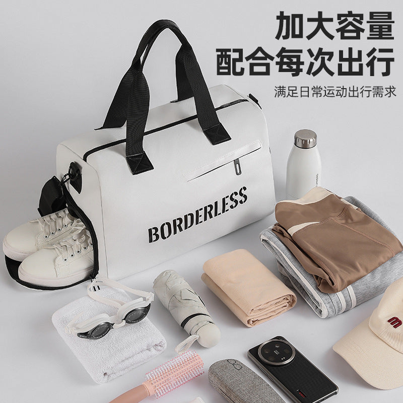 Beilian wet and dry separation sports bag large capacity travel short trip luggage bag shoe warehouse swimming light fitness bag wholesale