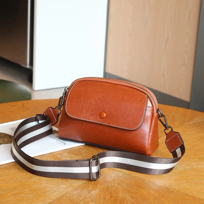 2024 new women's genuine leather handbag - vintage style phone bag, shoulder bag, crossbody bag, mini bag - factory direct