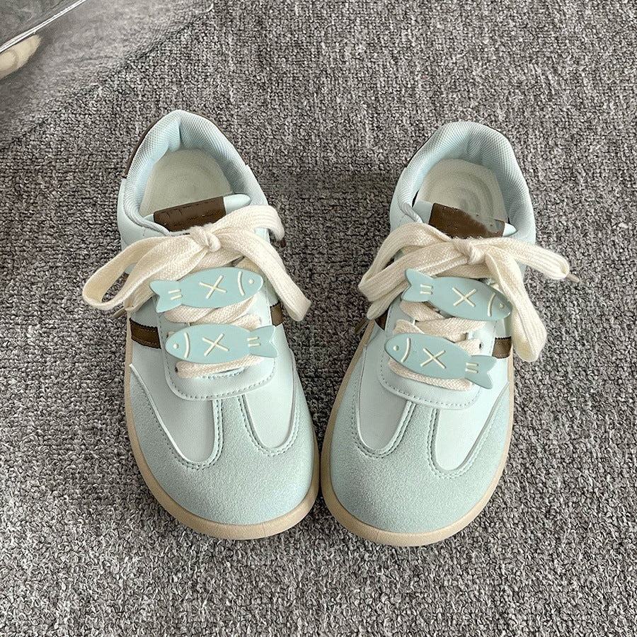 Autumthick solewhite shoes women's 2025new arrival women's easiest for match breathable trendychic shoes retro german training shoes