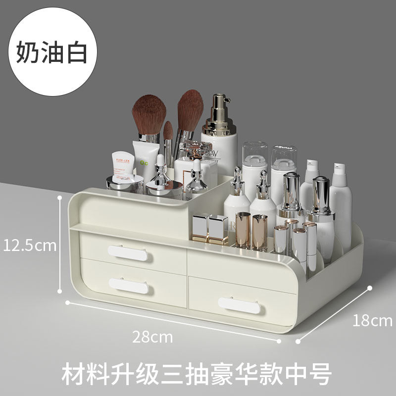 Ouxin drawer vanity case dormitory finishing plastic shelf cosmetics skin care dresser desktop storage box