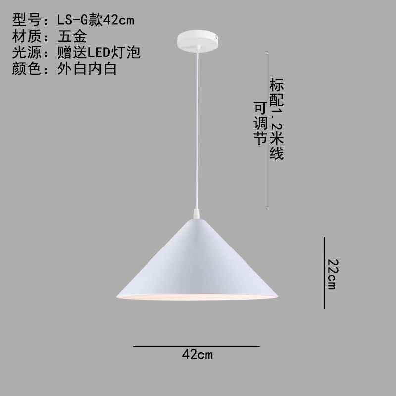 Minimalist industrial black projector light - retro creative restaurant, cafe, bubble tea shop, hot pot restaurant - unique pot lid pendant lamp