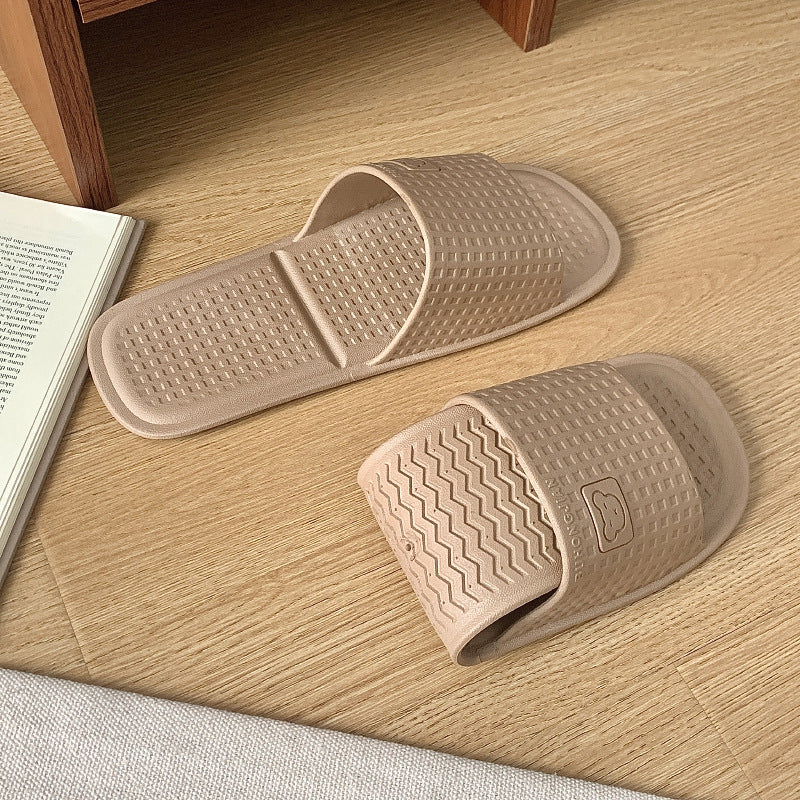 Travel foldable slippers summer couple outing travel non-slipabrasion resistantplaid couple hotel disposable slippers