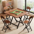 Foldable mahjong table - dual-use dining table for home, multi-functional small table, mahjong table, hand-rubbed chess and card game square table
