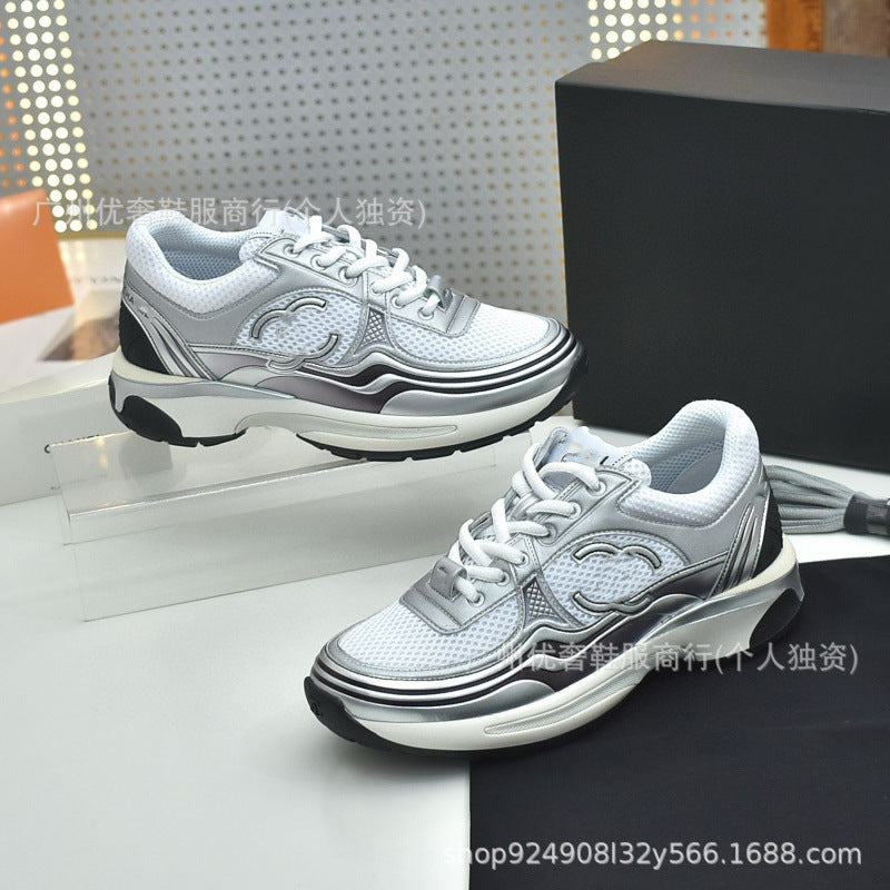 Pure original low ankle silver horn king sneakers 2026 spring fashion style thick soleretrocasualrunning shoes
