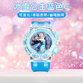 Elsa princess kids watch - girls' luminous electronic watch, cartoon toy, preschool 3-6 years old, waterproof night light
