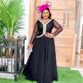 Aliexpress dress african plus size women's clothing cross-border export fashion autumn new elegant halloween costume