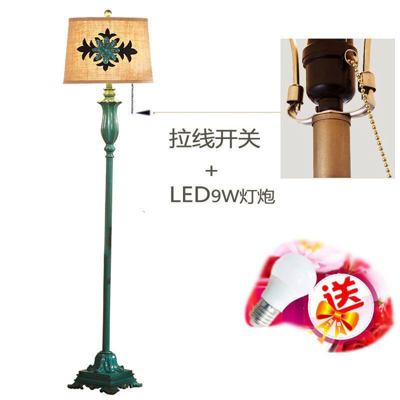Green floor lamp living room bedroom american bedside lamp nordic coffee table floor lamp frenchretro lamp storage rack