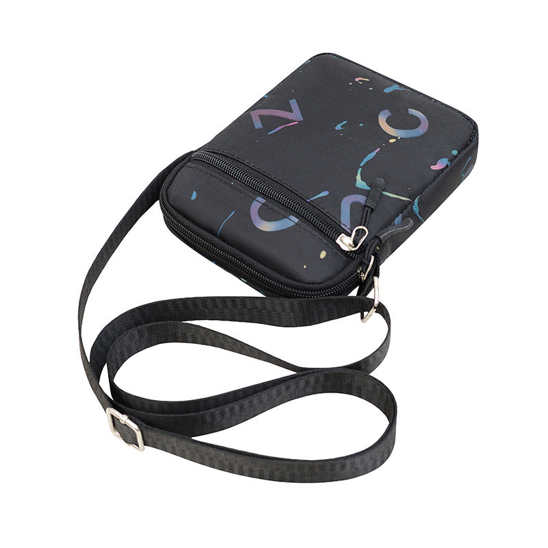 Fashion bronzing letter new shoulder bag women's lightweight and versatile Korean version messenger bag portable commuter mobile phone small square bag