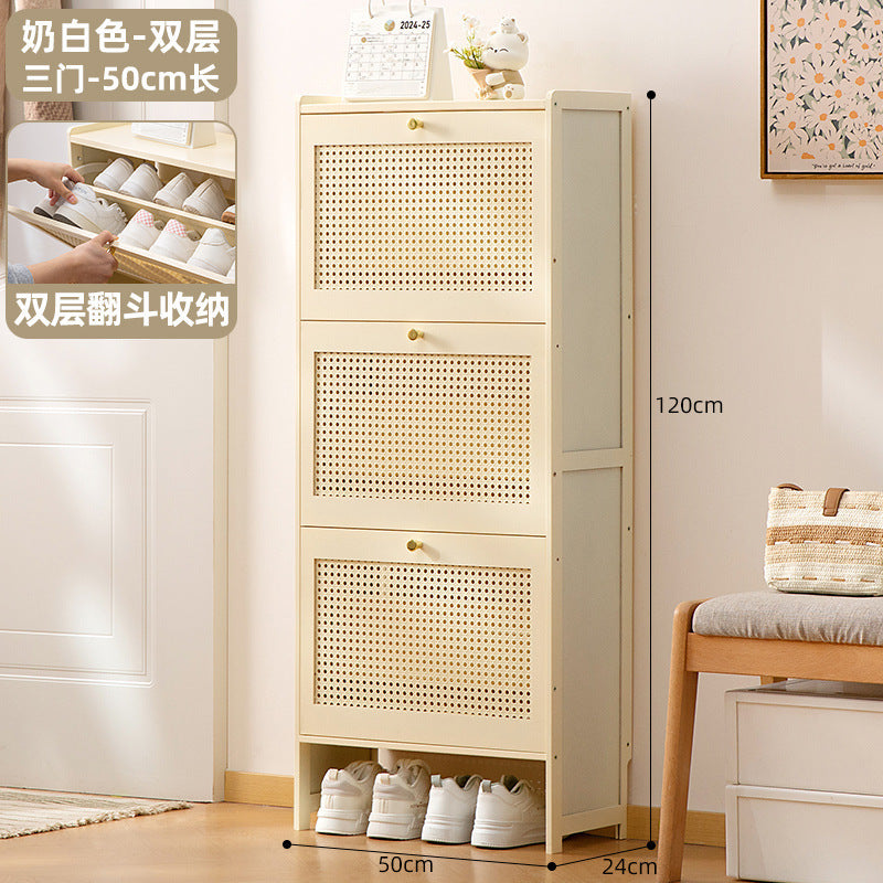 Simple shoe rack household door multi-layer with door dust-proof entry shoe rack shoe cabinet high vertical integrated storage rack