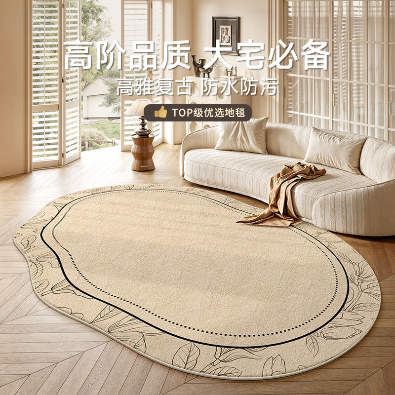Carpet living room french retronew arrival stain-resistant and easy-care bedside blanket sofa coffee table asymmetrical shaped mat