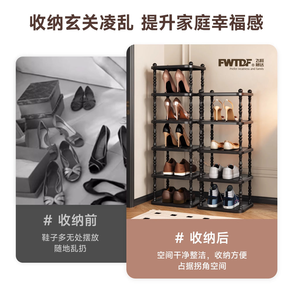 Shoe rack for home door multi-layer shoe cabinet simple storage rack rental room dormitory entrance door shoe storage handy gadget