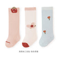 Babylon three-pair kidsstockings combed cotton breathable baby socks loose-top non-binding boneless over-the-knee socks